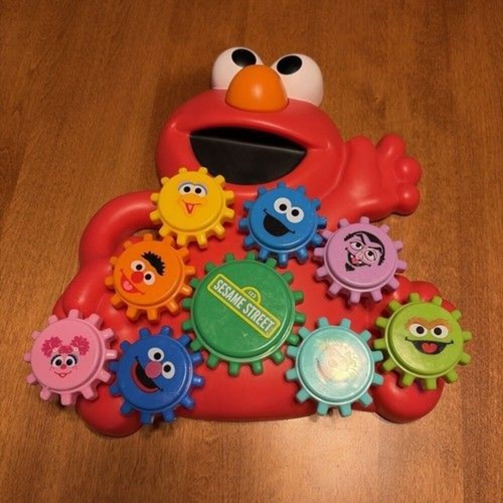 Playskool Friends Sesame Street Elmo and Friends Gear Play - COMPLETE SET